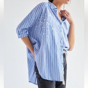 Anthropologie Pilcro The Bo Button down shirt